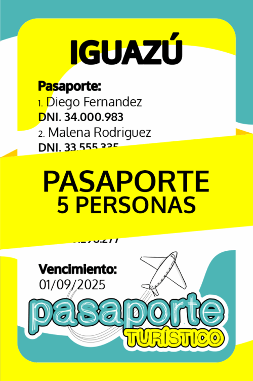 Pasaporte IGUAZÚ - x5